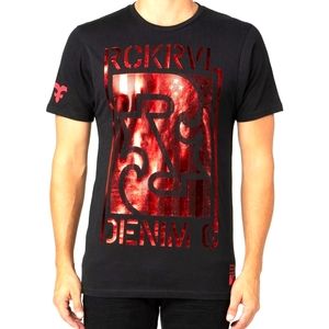 🆕️Rock Revival Bold-Foiled-Logo Shortsleeve T-Shirt. Men's Size: Large
